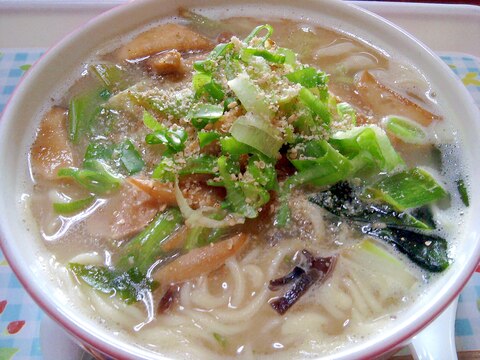 お野菜沢山！！マルタイ　熊本とんこつラーメン